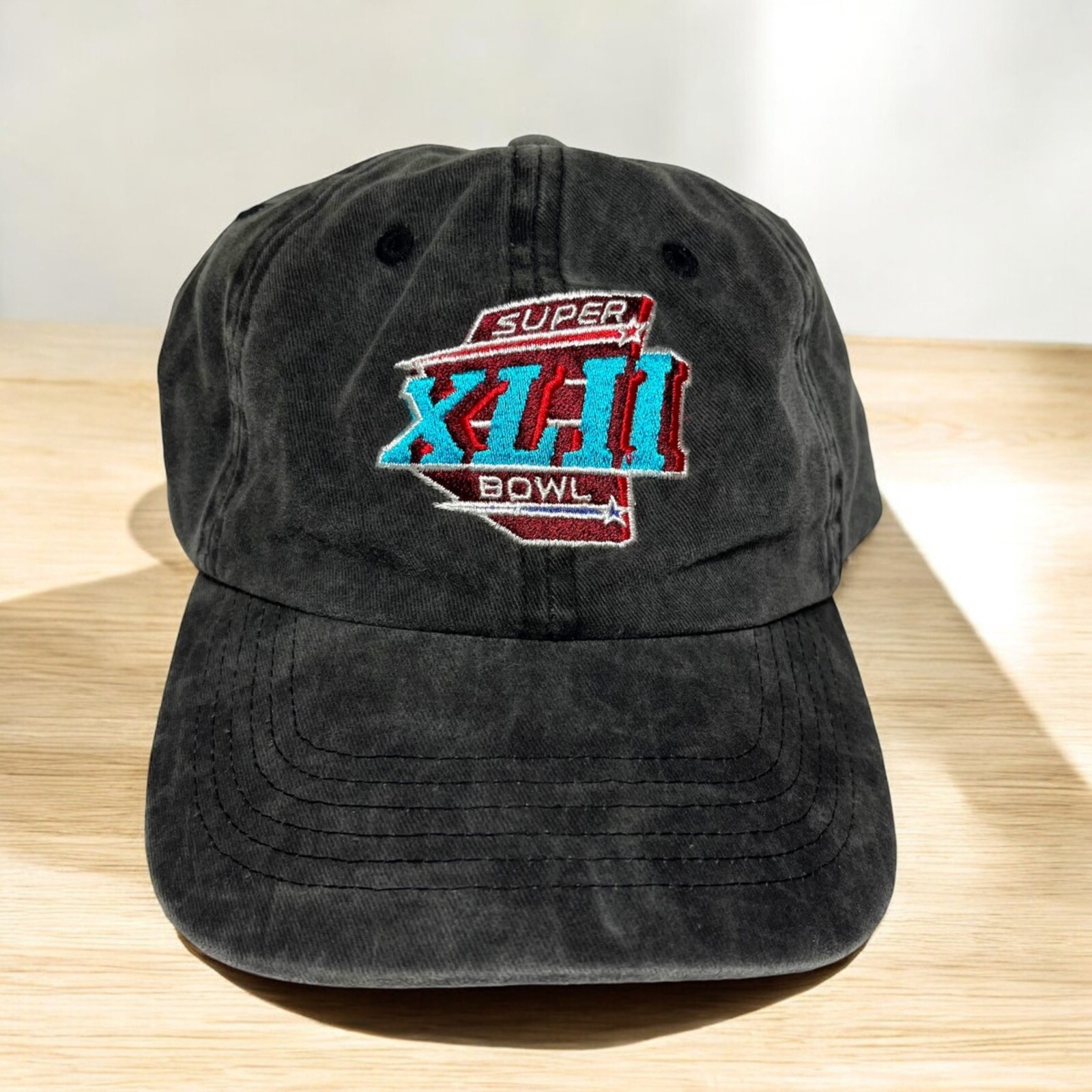 Super Bowl XLII Hat Distressed Cap Authentic Retro Sport by Reebok Made In USA