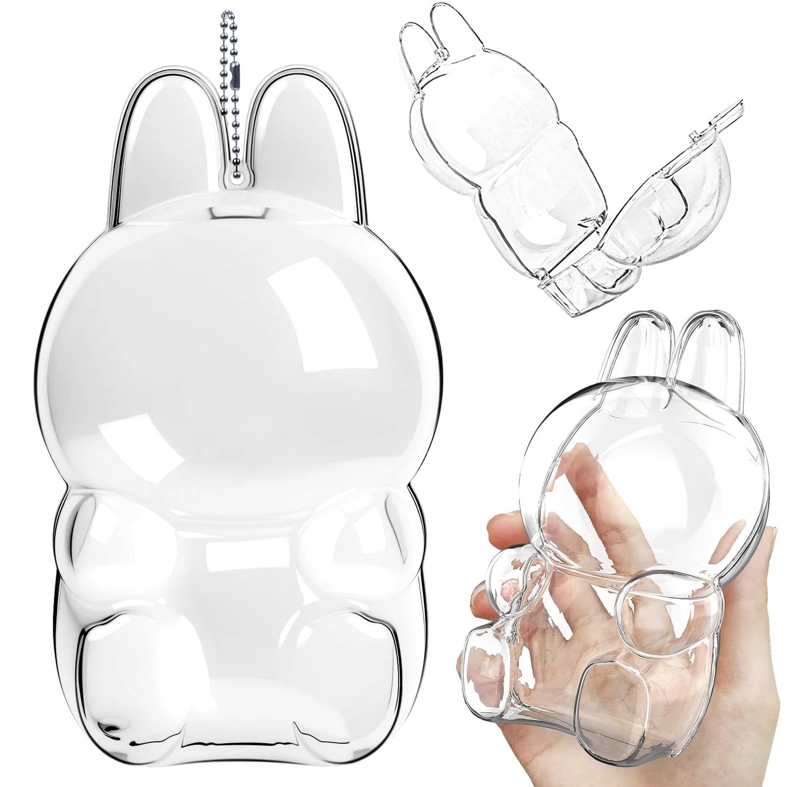 Clear Acrylic Display Case for Blind Box Figures, Protective Case for Labubu ...