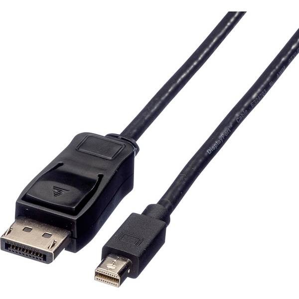 Value 11.99.5638 VALUE DisplayPort Cable, DP ST - Mini DP ST, Black, 1.5m