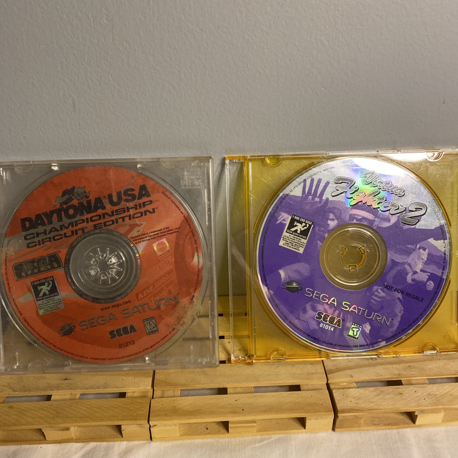 Sega Saturn Lot~ Virtua Fighter 2 (Great Condition) Daytona USA (so-so) Untested