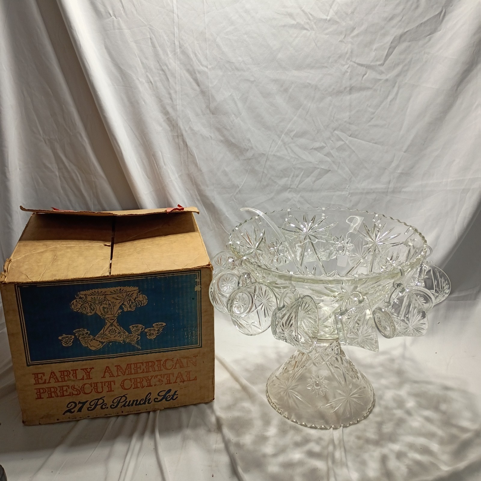 Vintage Anchor Hocking "EAPC" 27-Piece Punch Set - Original Box