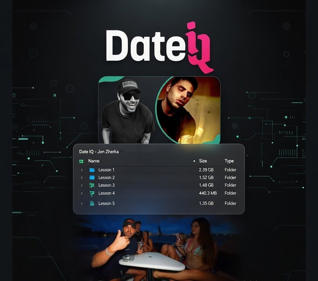 JON ZHERKA – DATE IQ Online Course 🔥 Dating, Social Dynamics