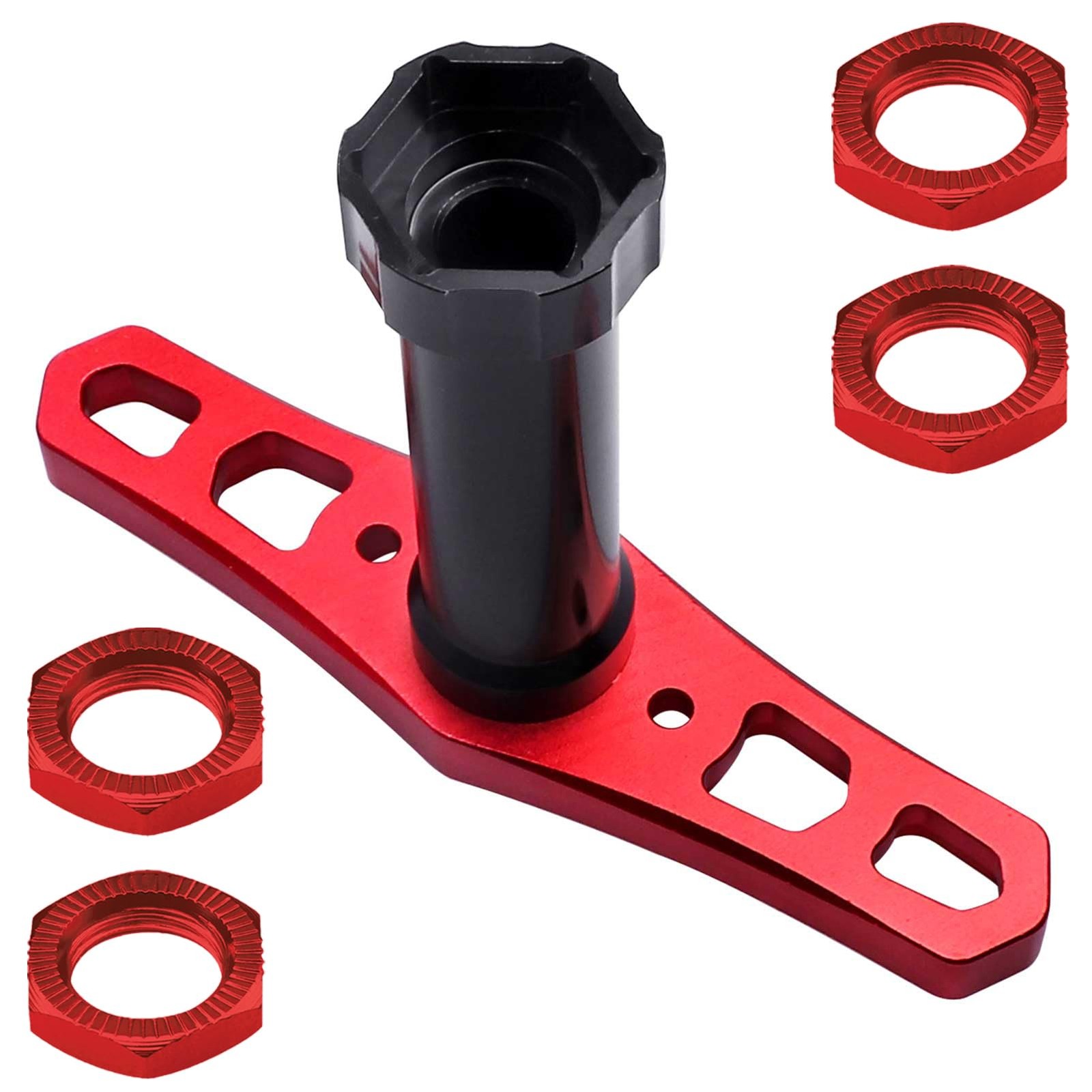 Aluminum 17mm Wheel Nuts with Hex Wrench for Arrma Typhon Kraton 6S 3S Traxxa...