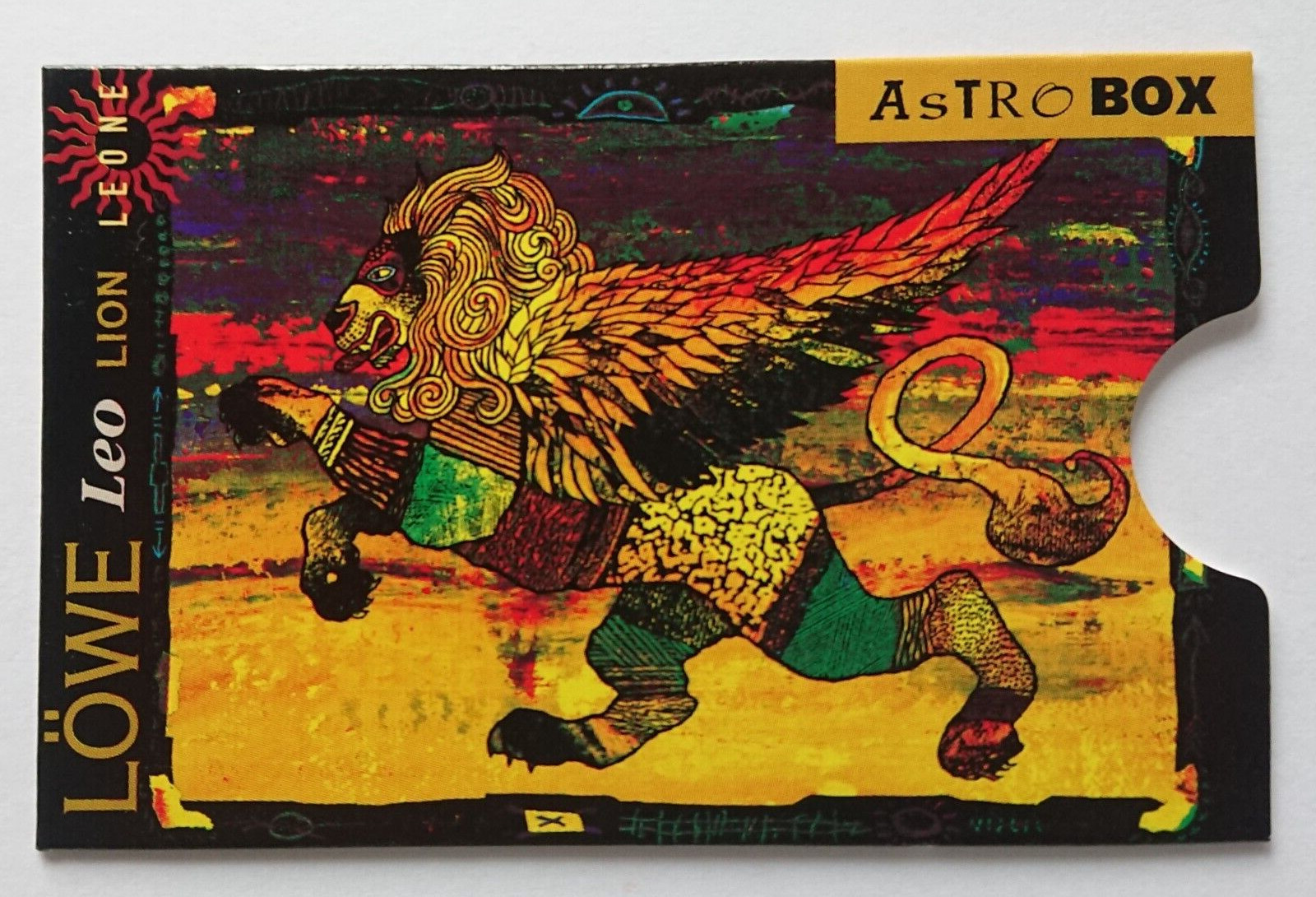 Card Holder Cardbox Phone Card Bank Card EC Card Astrobox Zodiac Sign Leo