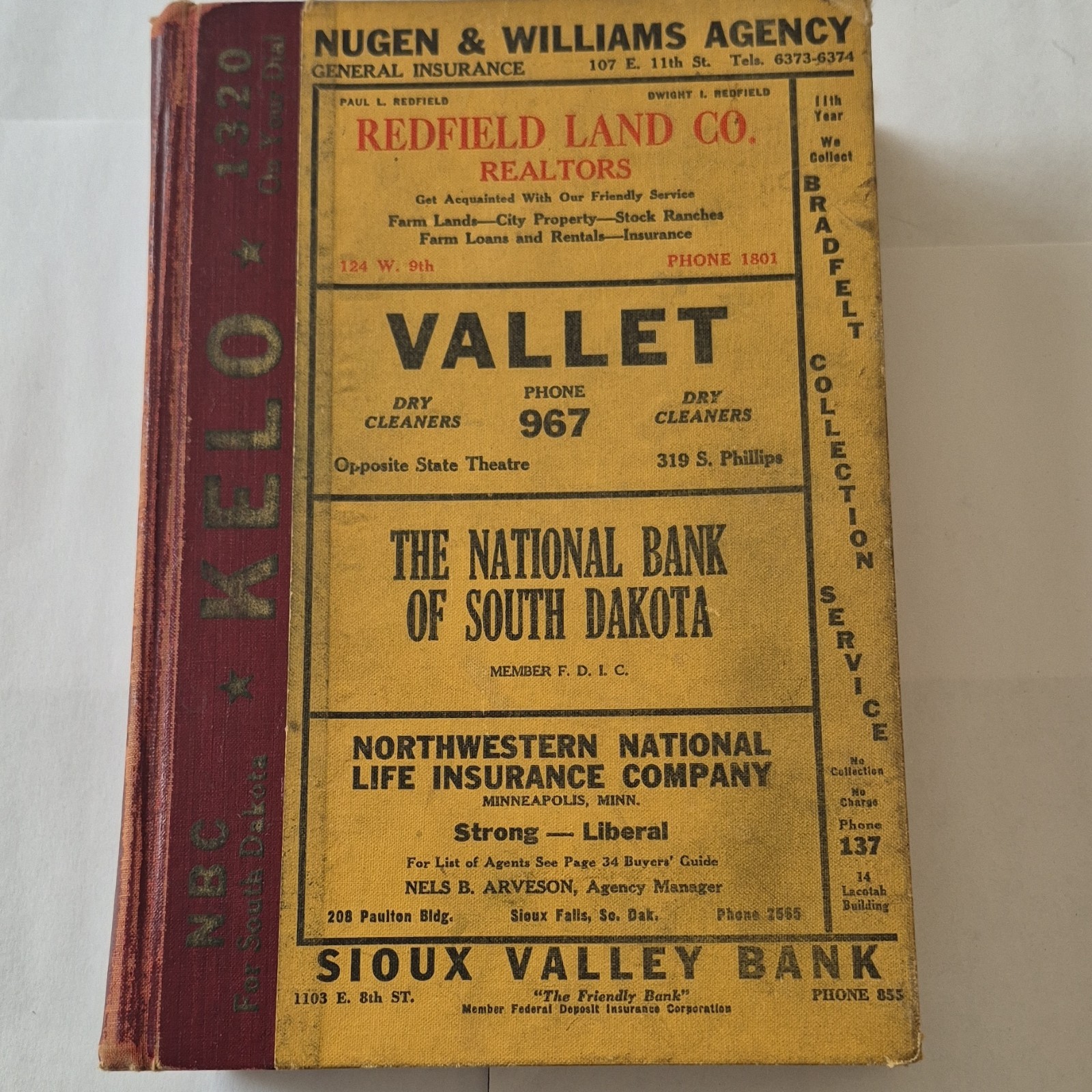 R.L. Polk & Co. Sioux Falls South Dakota City Directory 1948