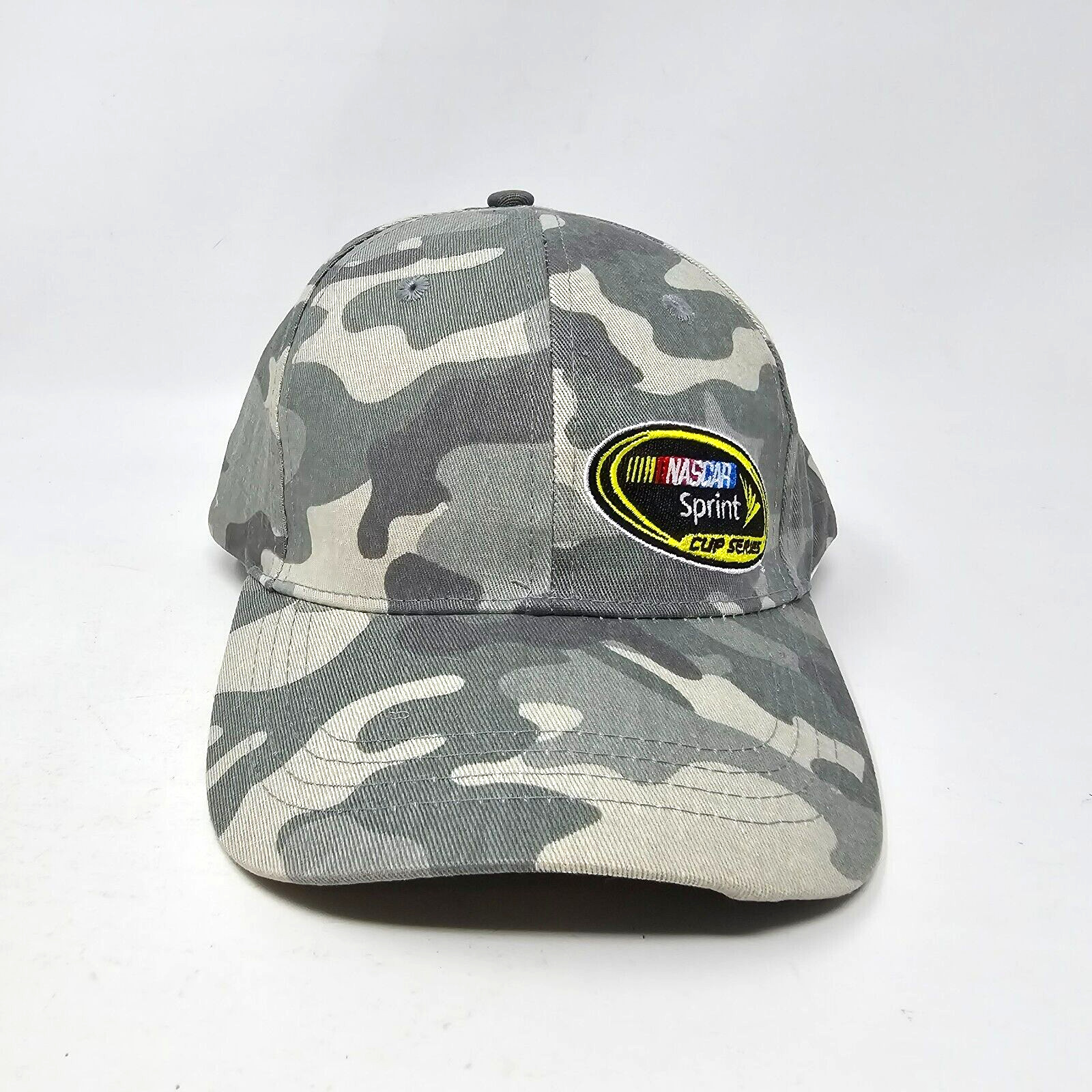 NASCAR Sprint Cup Series Camo Baseball Hat Cap Adjustable Gray