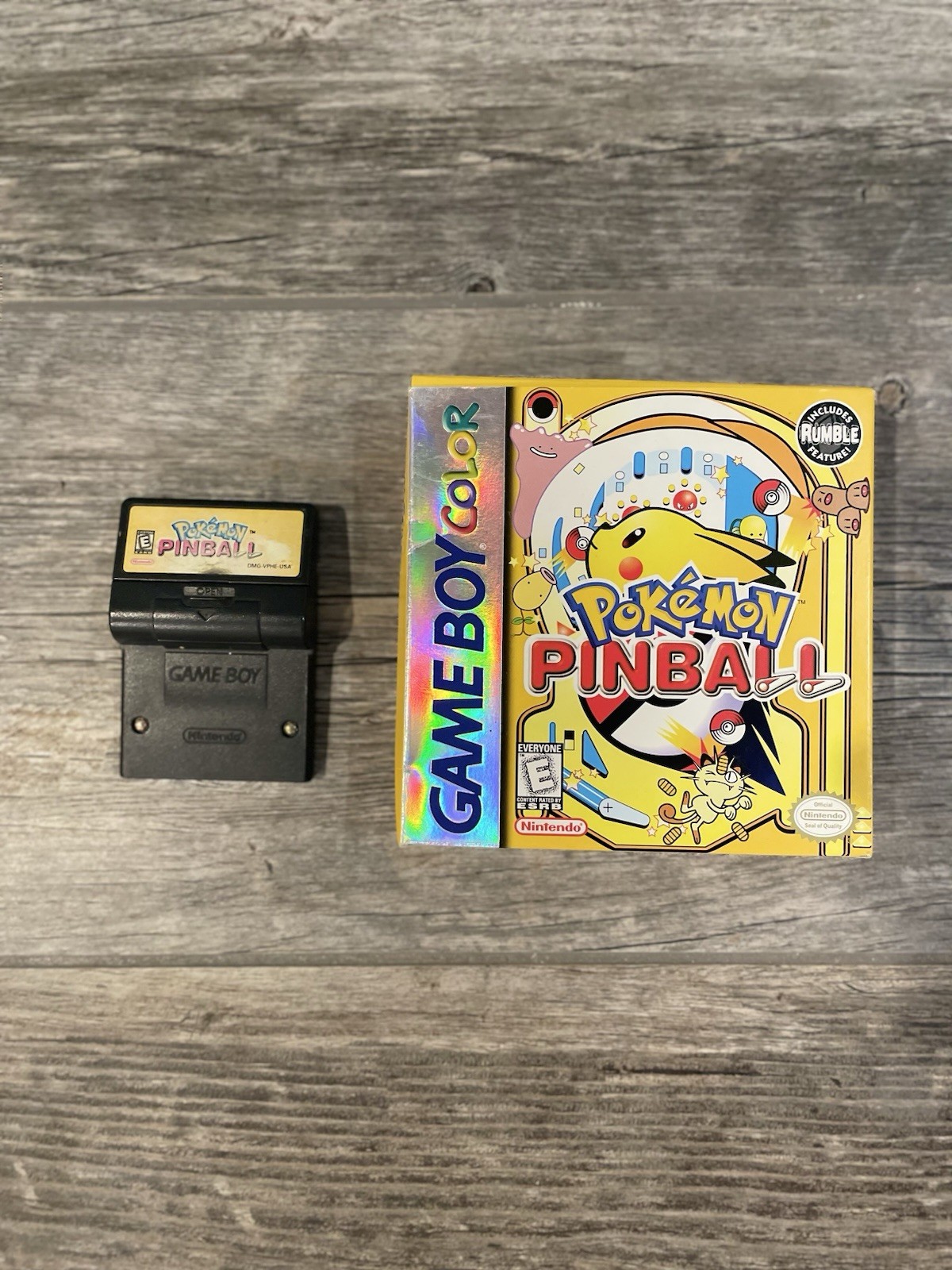 Pokemon Pinball With Box Game Boy Color Pikachu