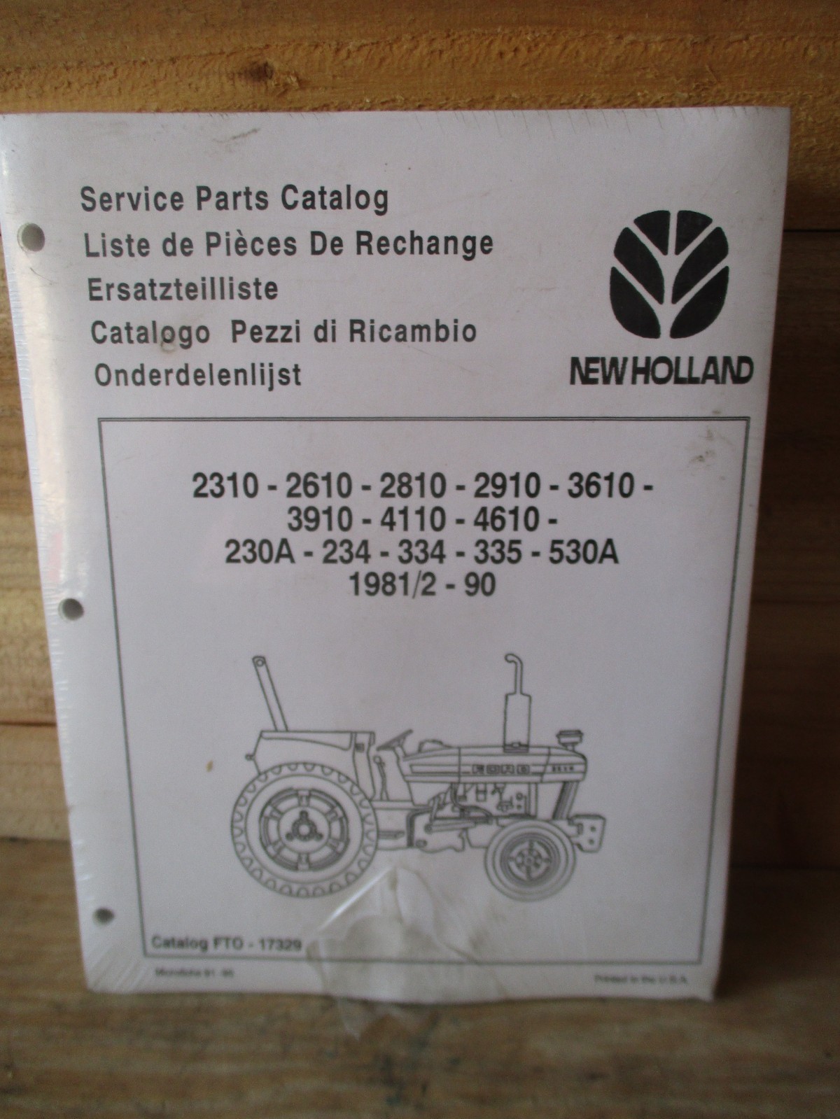 New Holland 10 series Service Parts Catalog FTO-17329