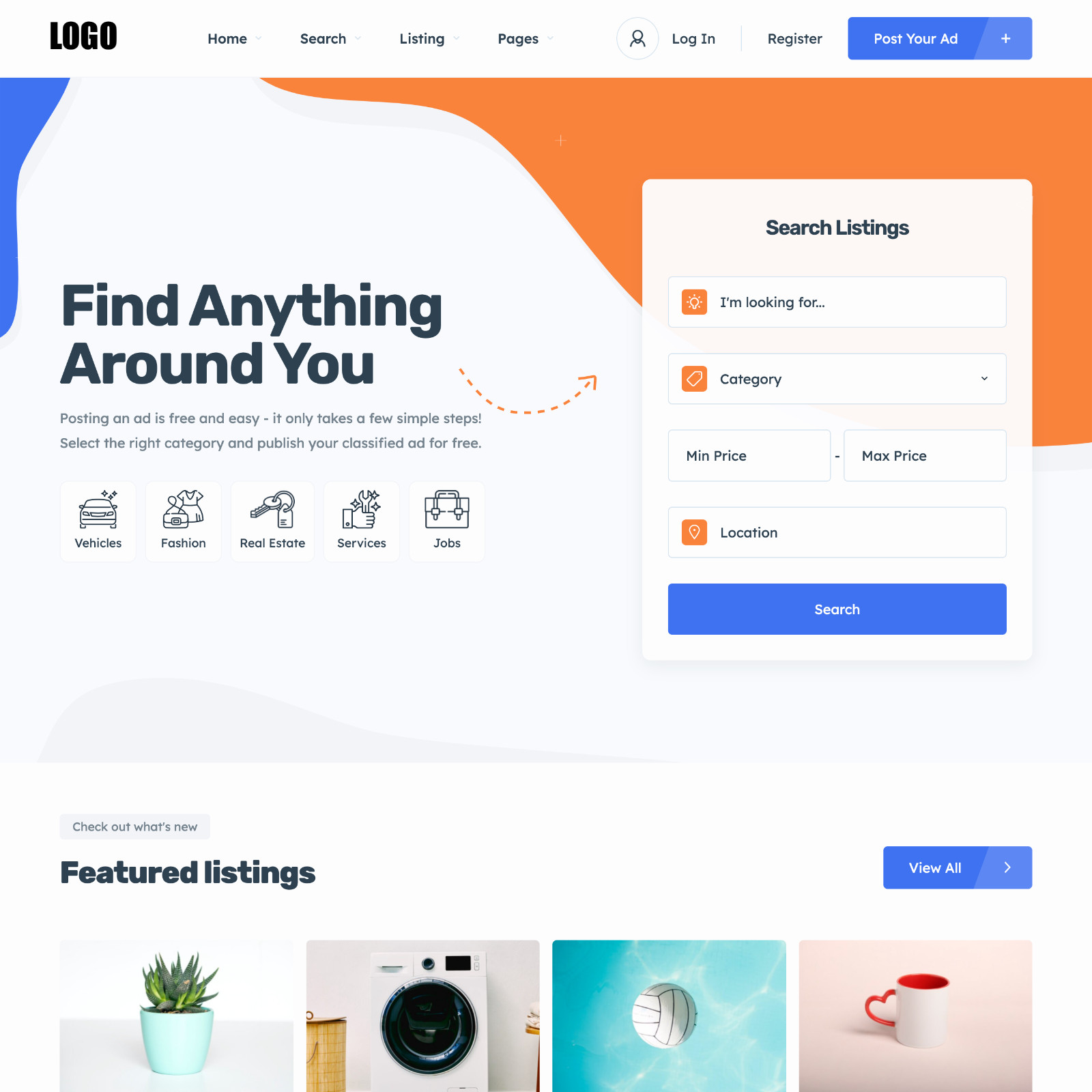 Offers Listings Website Design for Sale + Free VPS Web Hosting