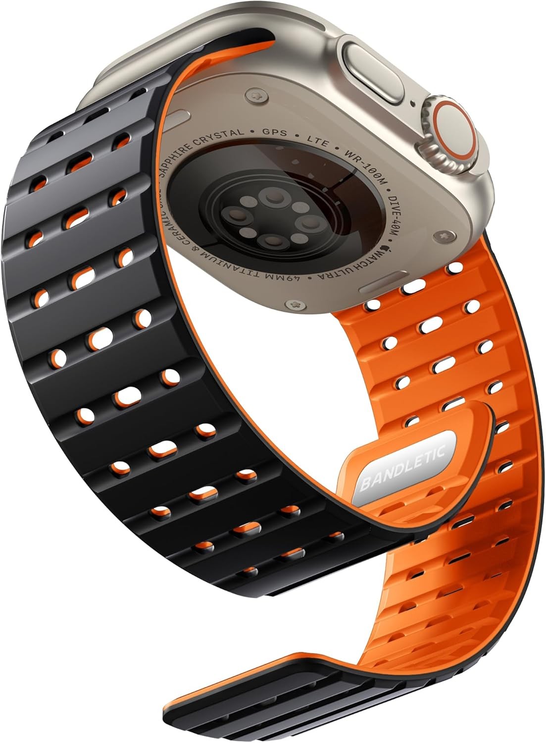 Silicone Strap Compatible with Apple Watch Ultra 49mm, 46mm, 45mm, 44mm