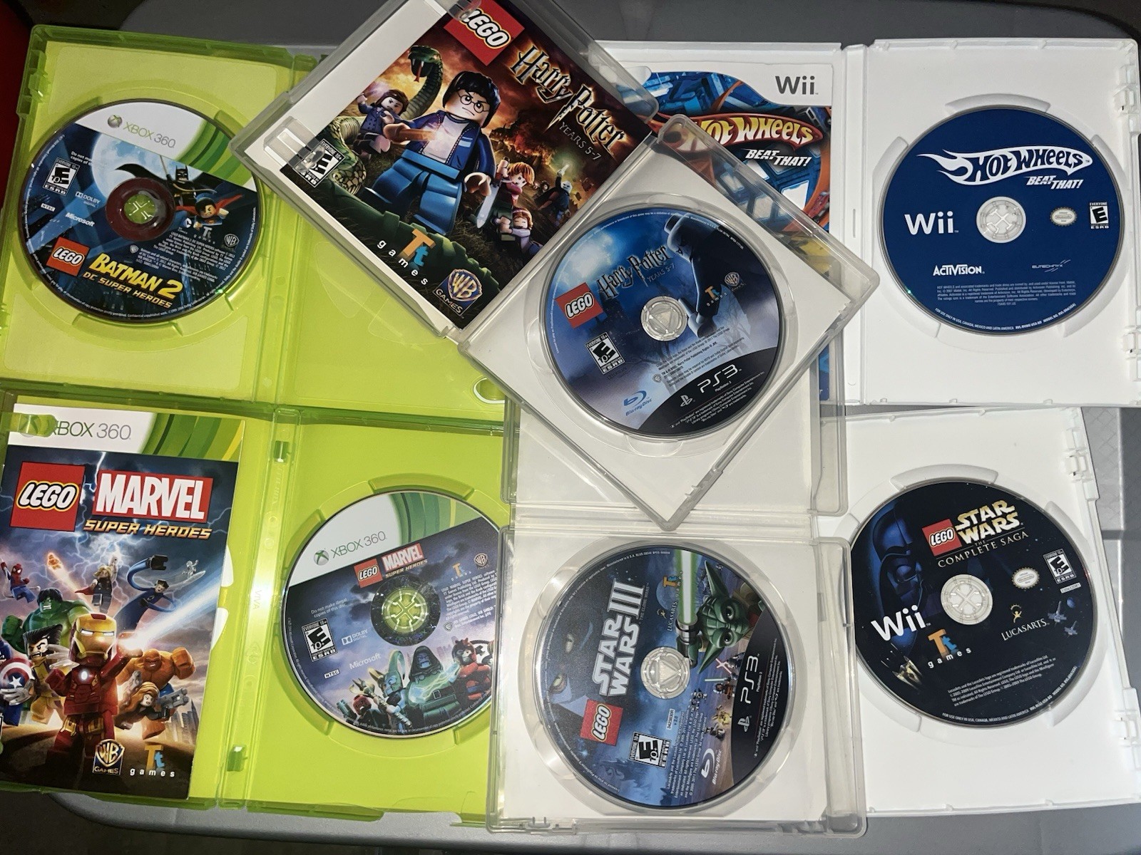LEGO Video Game Lot Xbox 360 PS3 Wii Harry Potter Star Wars Marvel Batman Wii