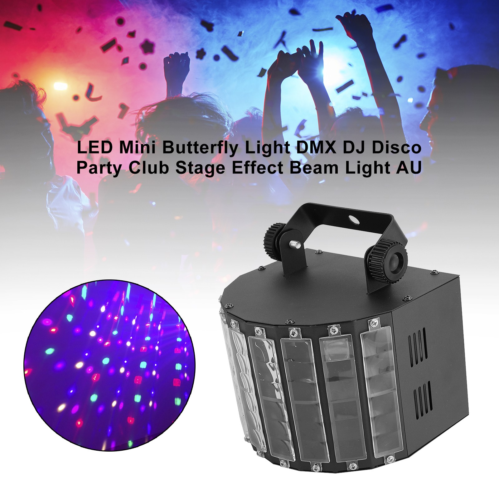 LED Mini Butterfly Light DMX DJ Disco Party Club Stage Effect Beam Light AU