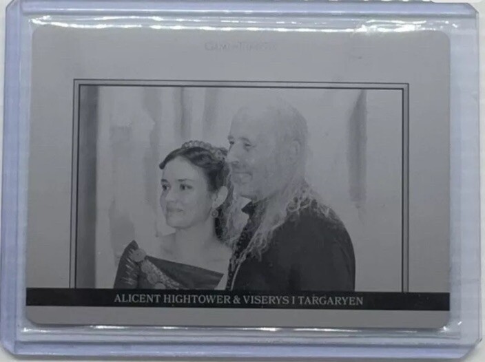 House Of The Dragon Relationships Alicent Viserys Targaryen 1/1 Printing Plate