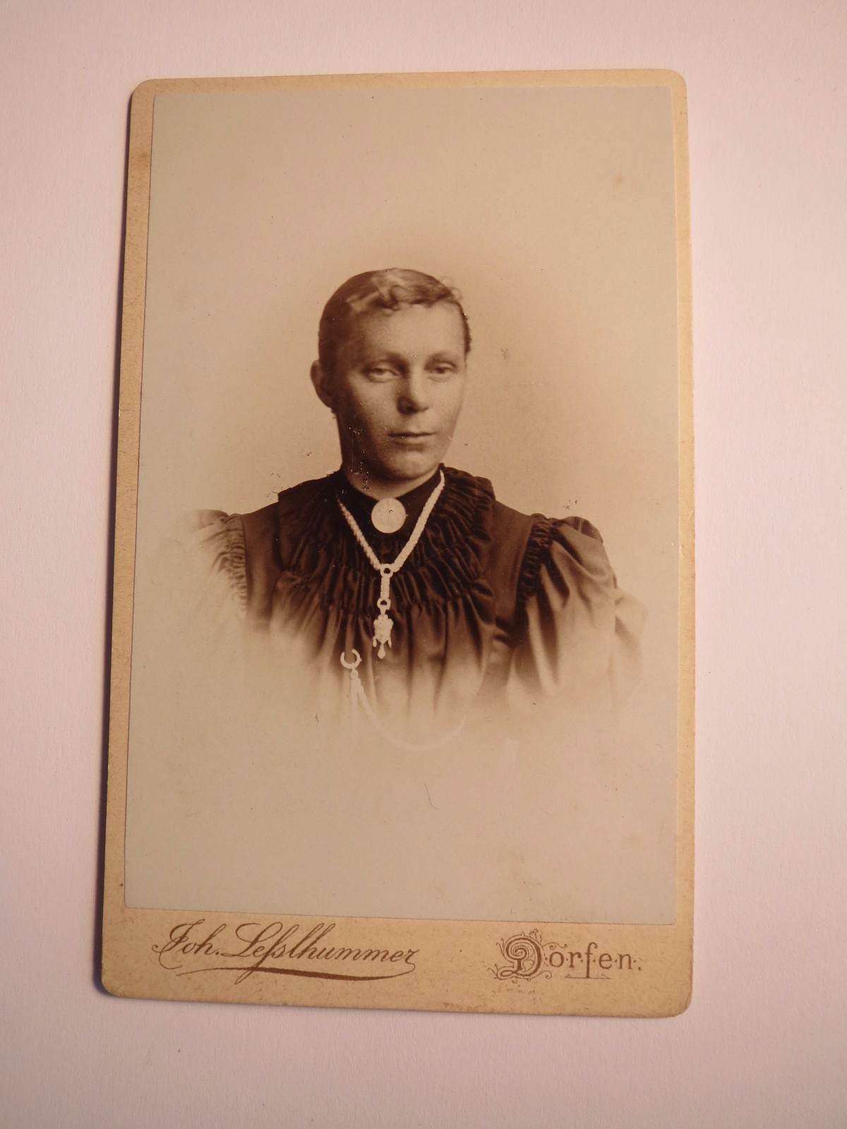 Villages - Young Woman in Dress - Portrait / CDV