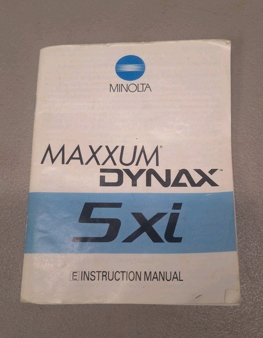 MINOLTA MAXXUM DYNAX 5Xi INSTRUCTION MANUAL-GENUINE AND VINTAGE