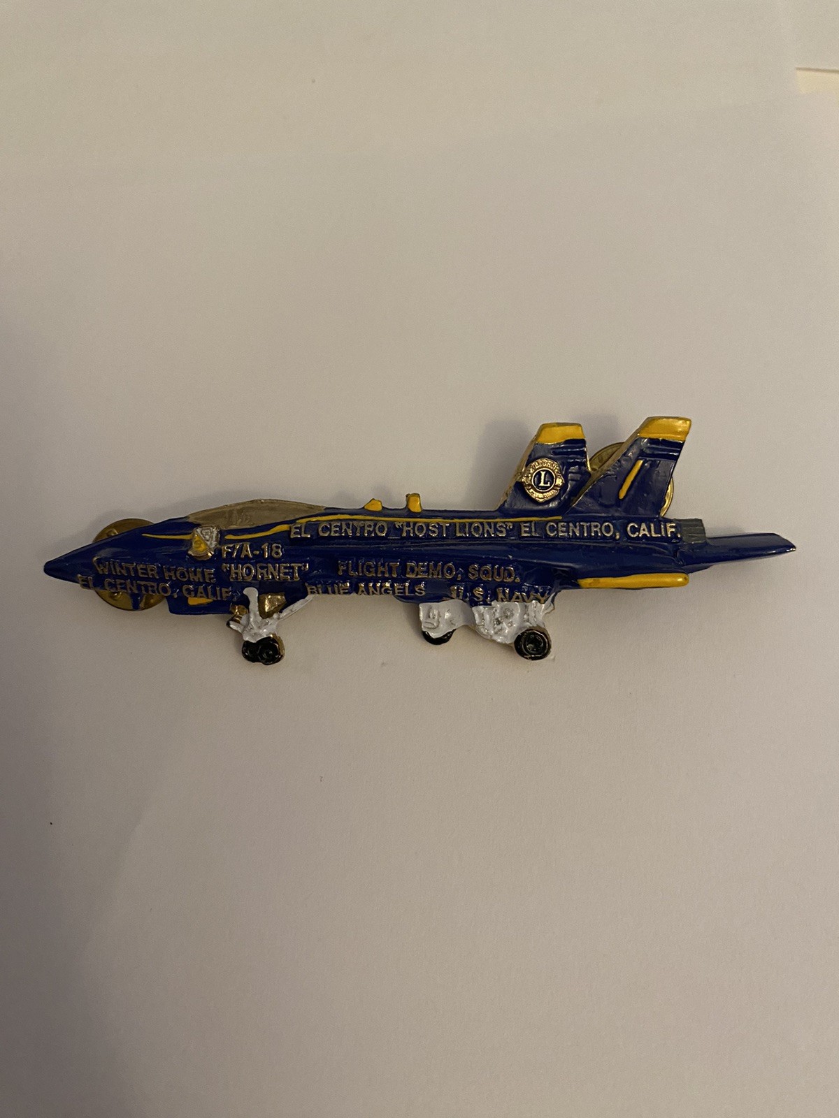 Lions Blue Angels Navy Winter Home El Centro CA Lapel Pin P154