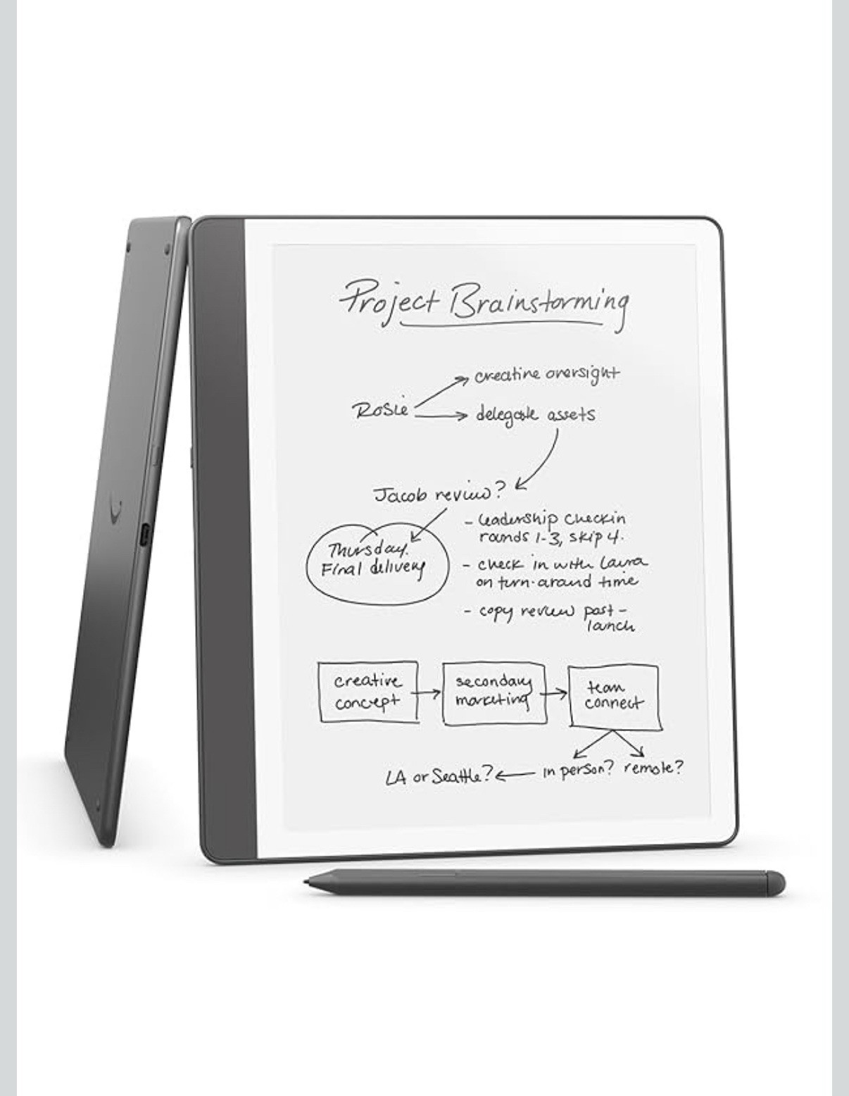 Amazon Kindle Scribe (16GB) , with Premium Pen - Tungsten