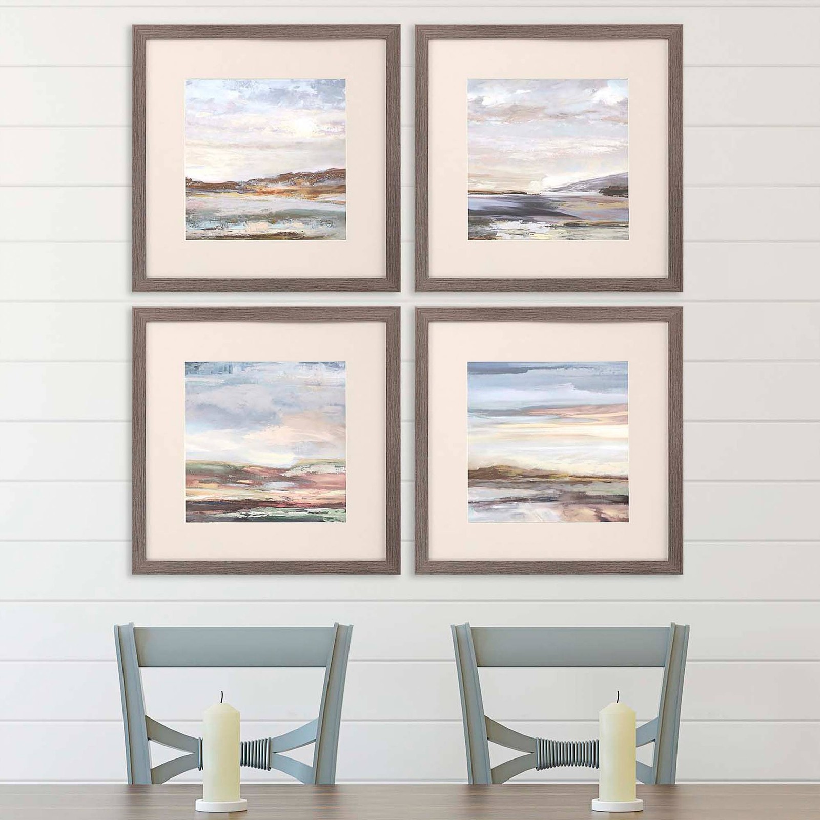 Tirwedd II 20" Square 4-Piece Giclee Framed Wall Art Set