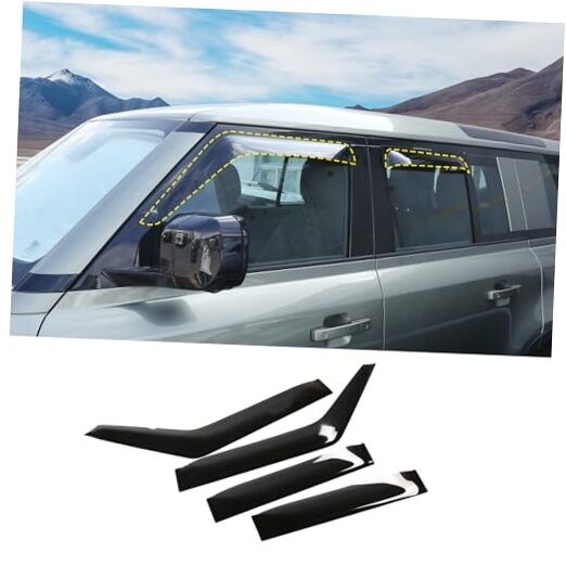 Compatible with Land Rover Defender 110/130 2020-2024 Side Window Deflectors, 