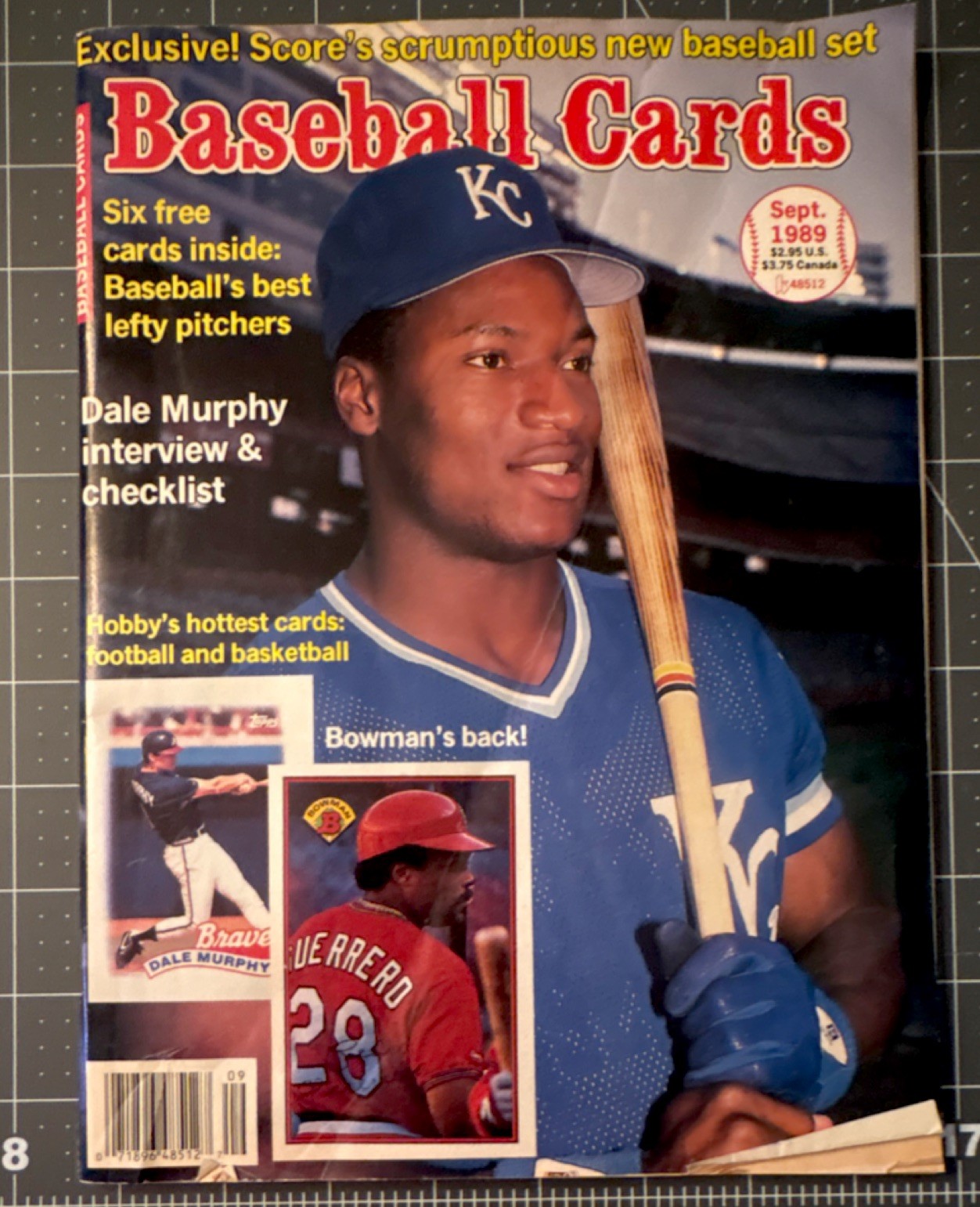 Baseball Cards Magazine Sept 1989 Kansas City Royals Dale Murphy Frank Viola