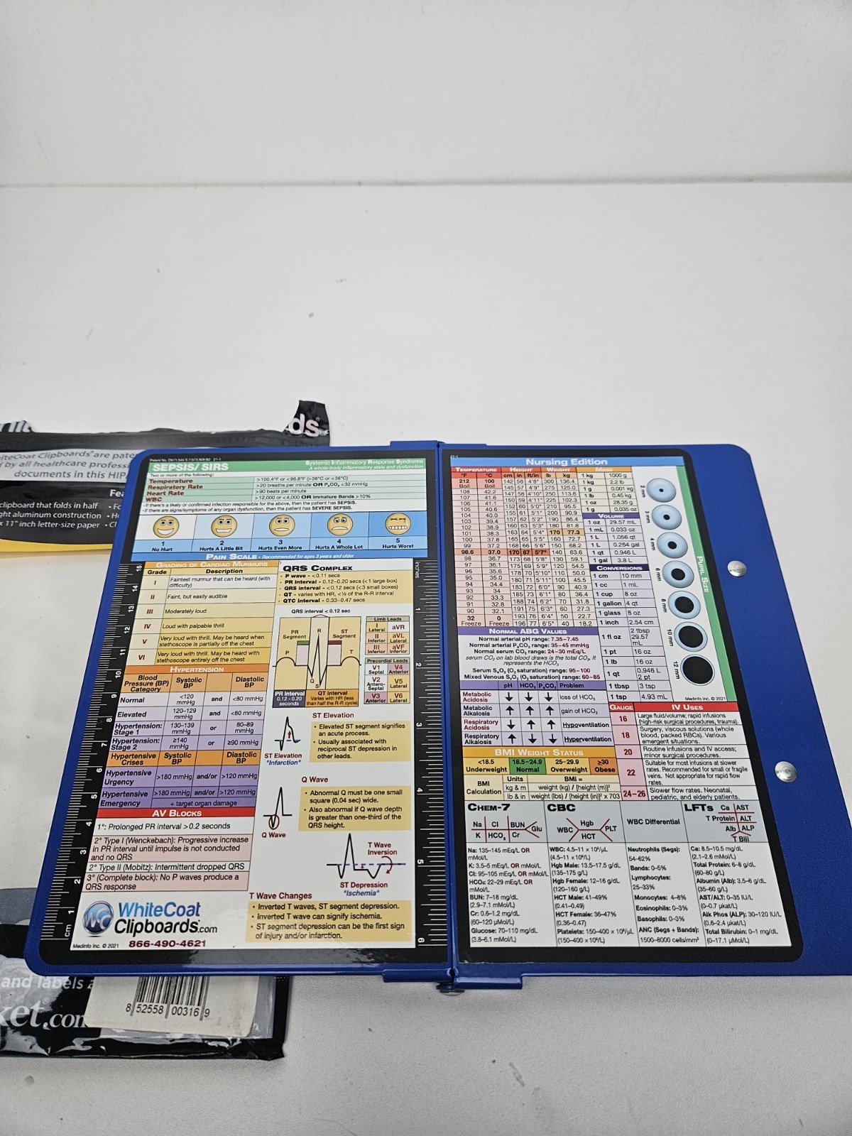 Medical Clipboard Nursing Edition Bi Fold 