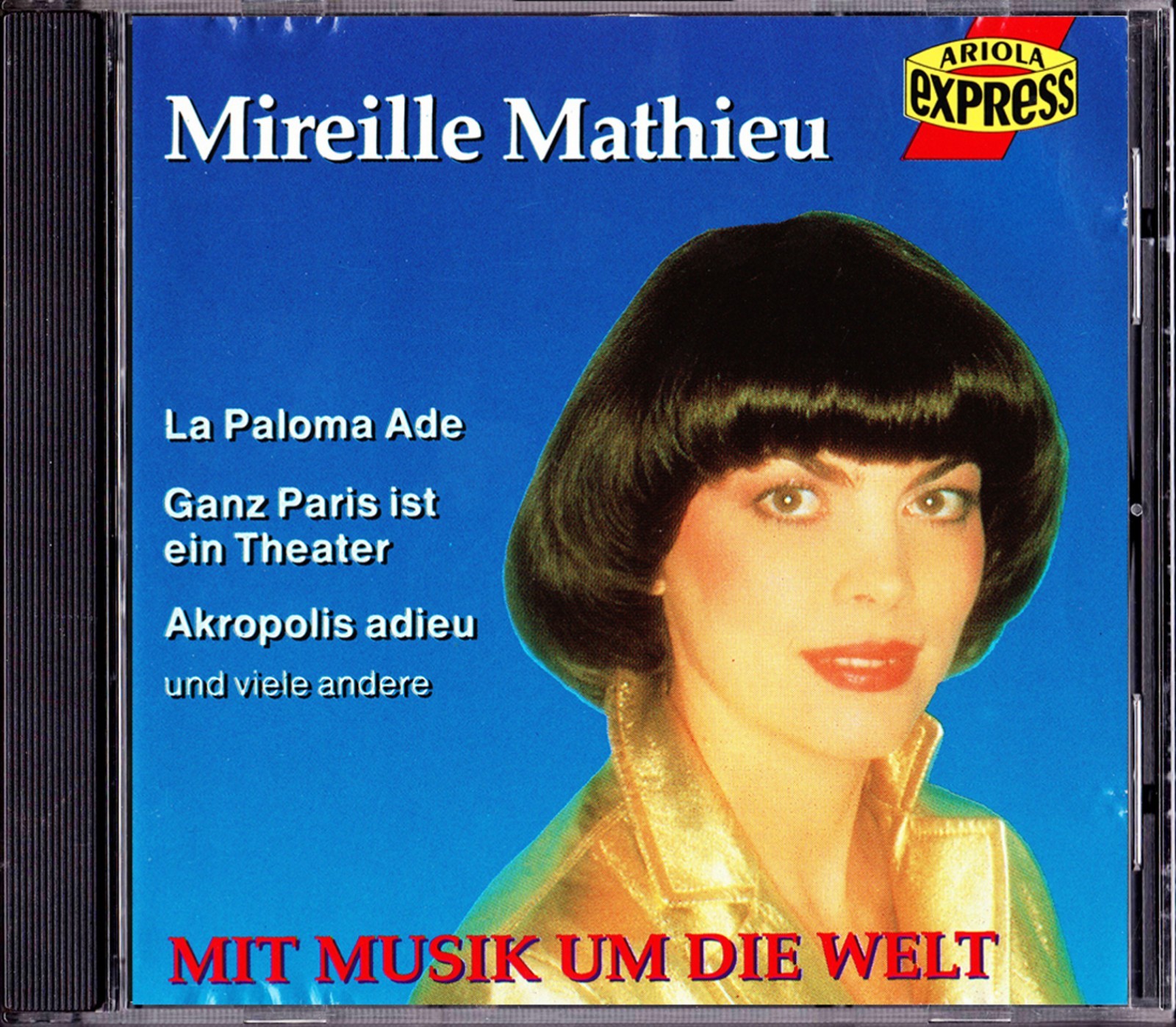 MIREILLE MATHIEU Very Rare 1989 German CD Edition ''MIT MUSIK UM DIE WELT''