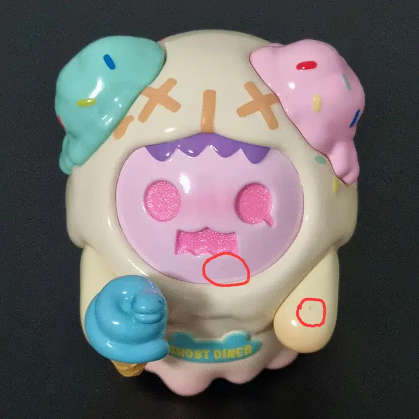 Finding Unicorn 6cm Ghost Bear Diner Series Snakebite Figure