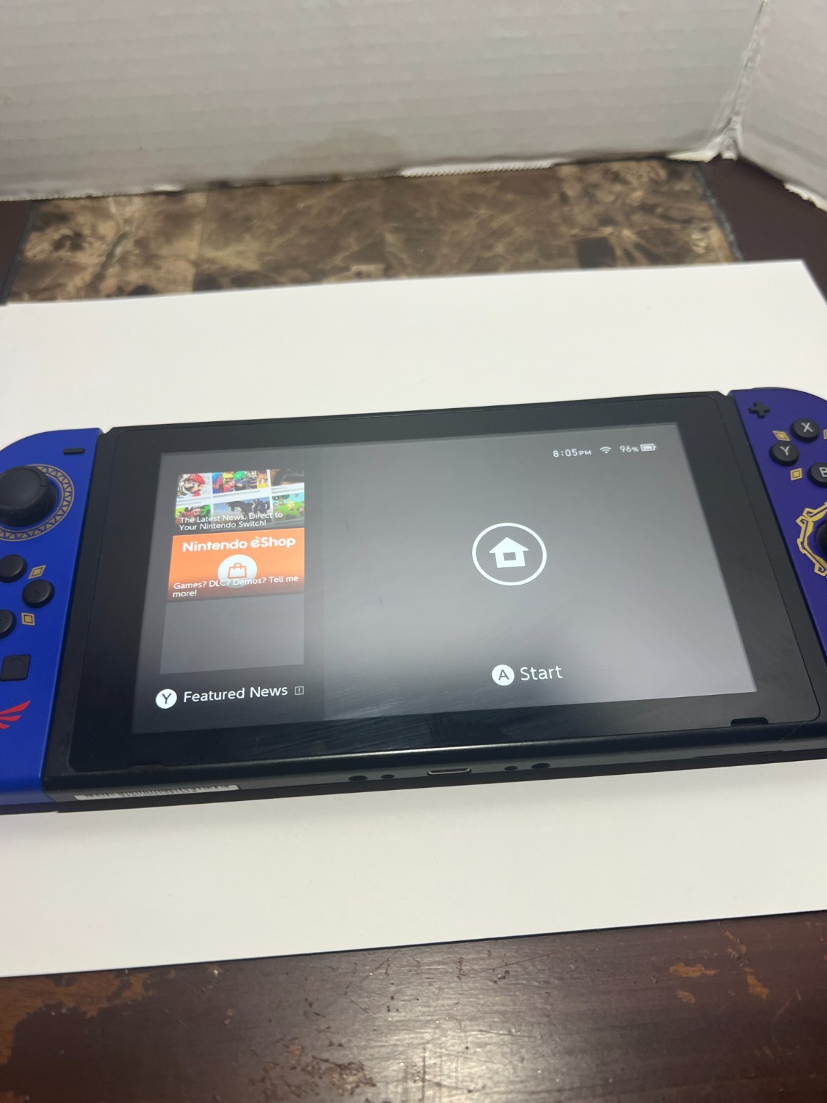 Nintendo HAC-001 Switch Console W/Zelda JoyCons Includes Dock