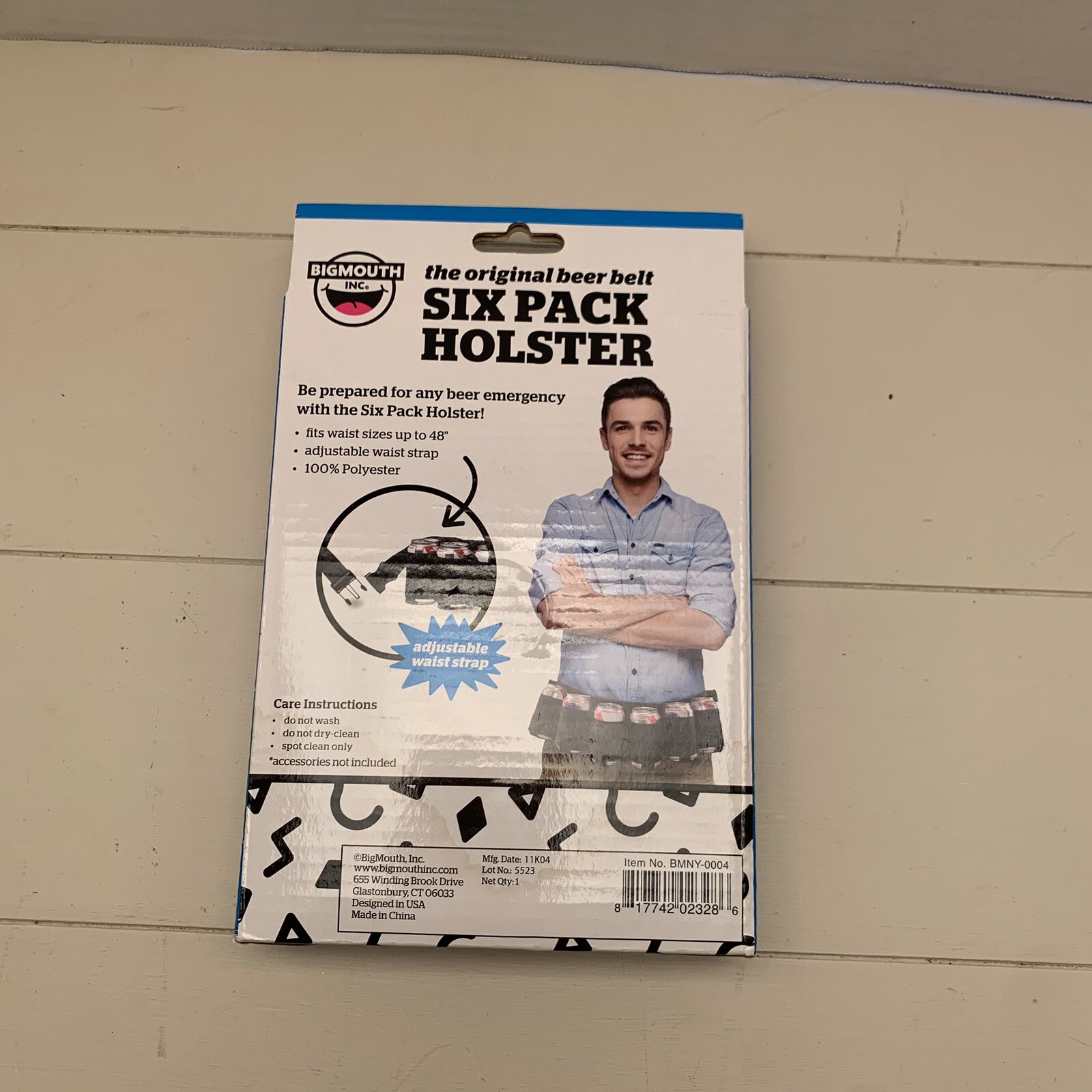 Big Mouth Six Pack Holster Adjustable Frat Party BBQ Beer Emergency