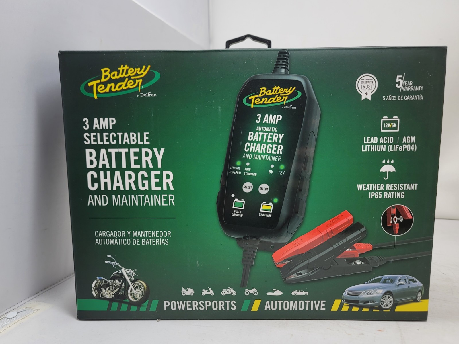 Battery Tender 3 Amp Battery Charger And Maintainer - Automotive Switchable 12v