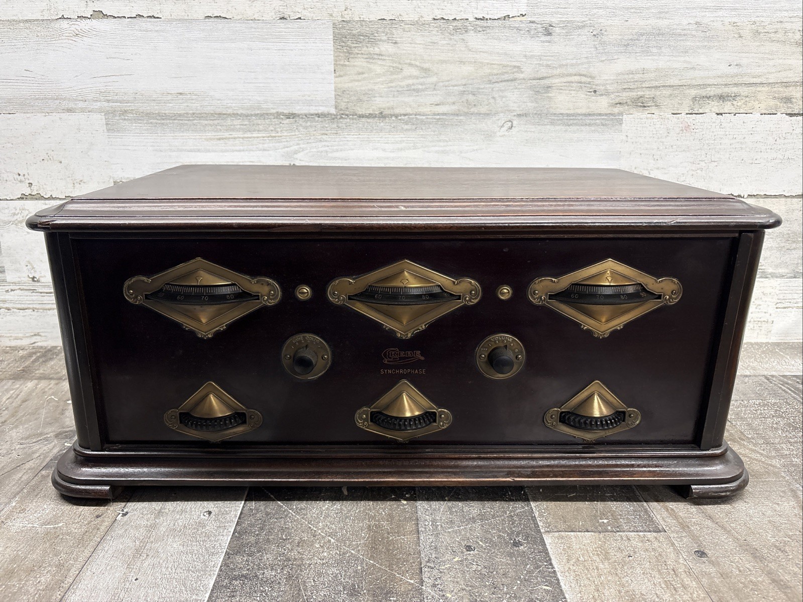 Antique 1924-25 Grebe Synchrophase tube radio MU1 Great clean condition