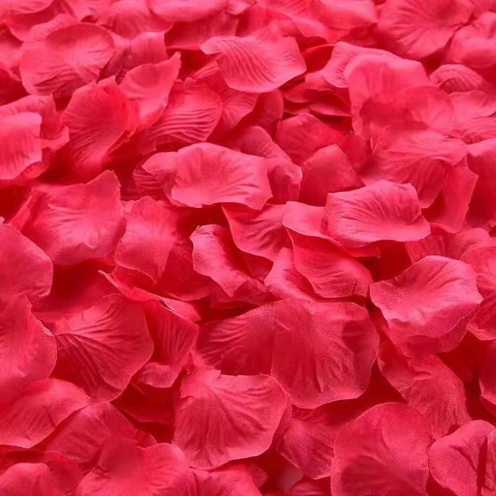 100-10000Pcs Top Colorful Artificial Fake Rose Petals Red White Gold Roses Petal