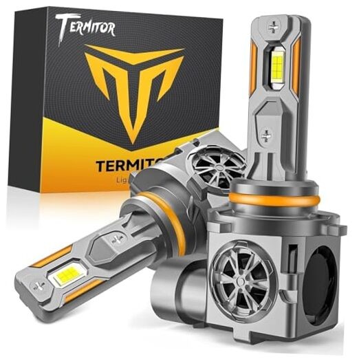 Latest Light Bulbs, 50,000LM 900% Ultra Brightness, 1:1 Halogen Size, 9005/HB3