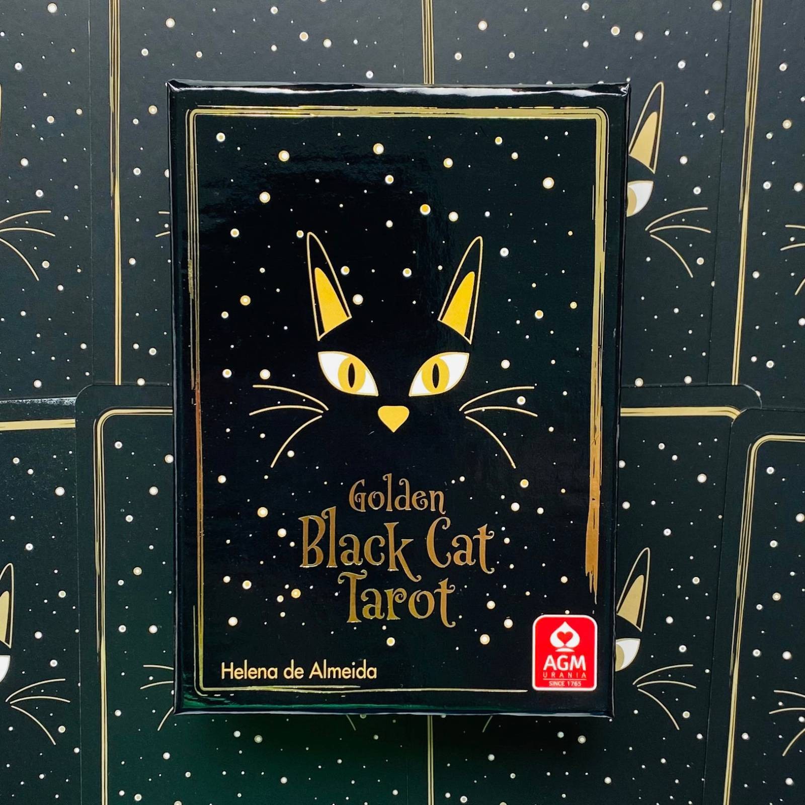 Golden Black Cat Tarot Card Deck Agm Urania Helena De Almeida Cat Fans