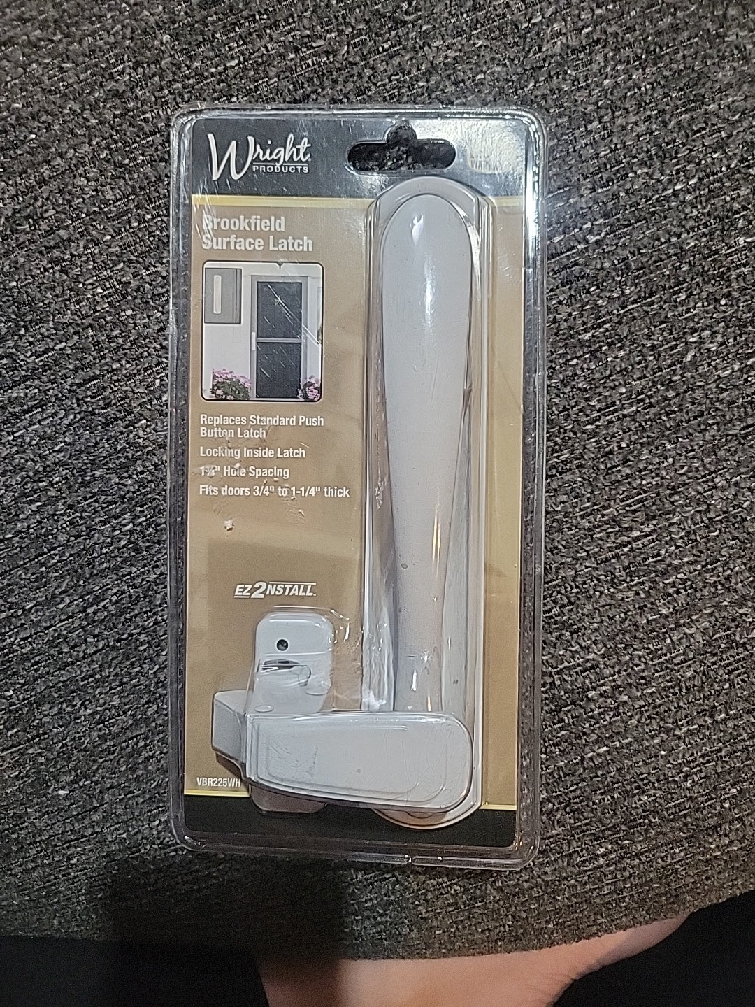 Wright Products Brookfield Surface Mount Latch in White