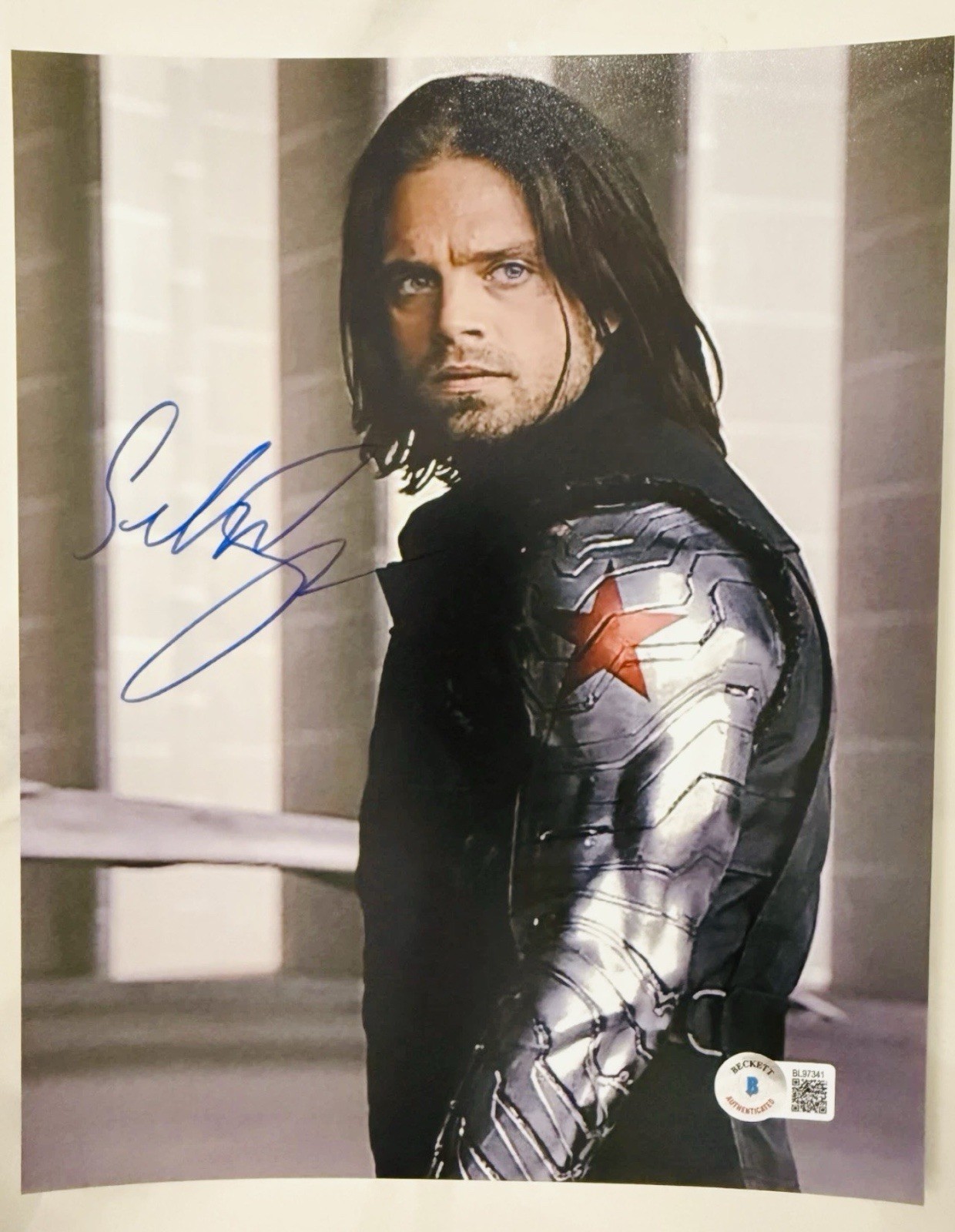 BAS COA SEBASTIAN STAN SIGNED 8x10 PHOTO BECKETT