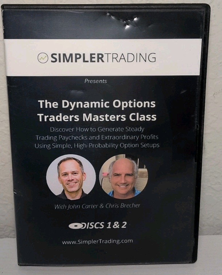 Simpler Trading Dynamic Options Traders Master Class DVD ROM Discs 1-2 R27