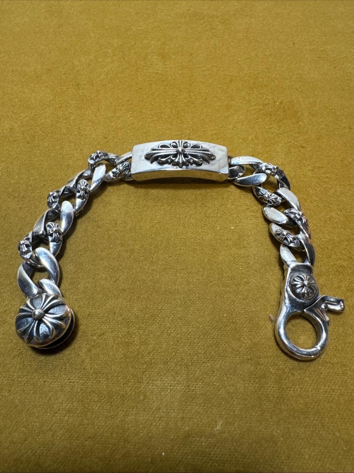 Chrome Hearts Double Floral Chain Bracelet Mens
