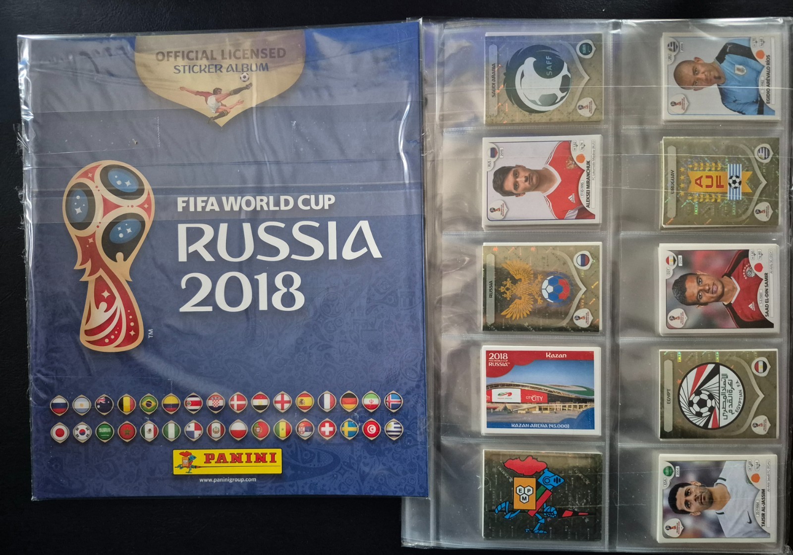 Panini World Cup 2018 Complete Sticker Set + Album