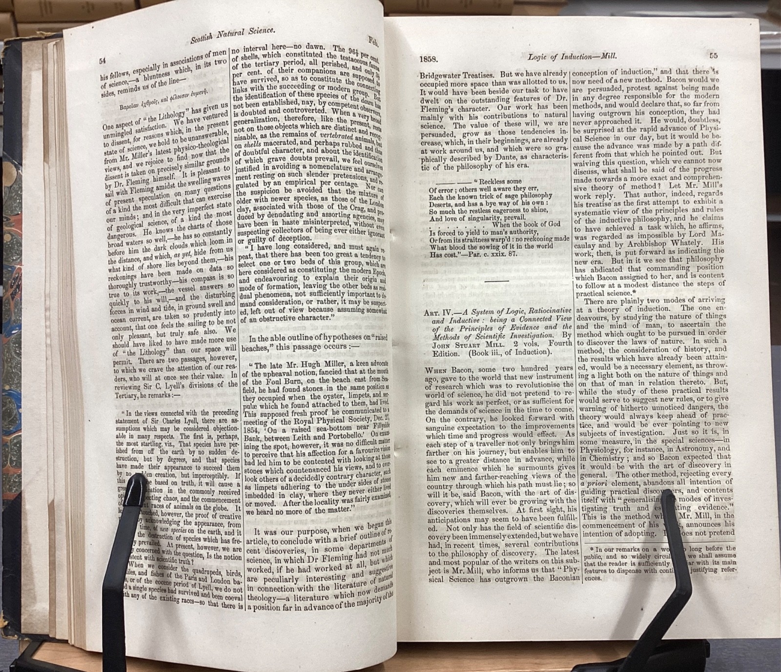 1858 Review of Logic of Induction J. S. Mill in North British Review and More!