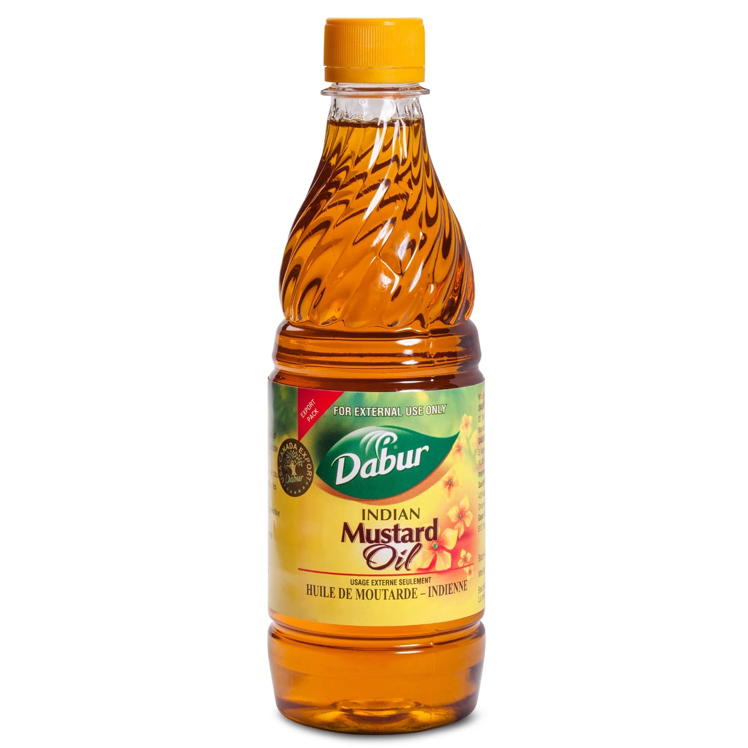Dabur Kachi Ghani Mustard Oil - for Skin and Hair 16.9 Fl Oz (Pack of 1) 