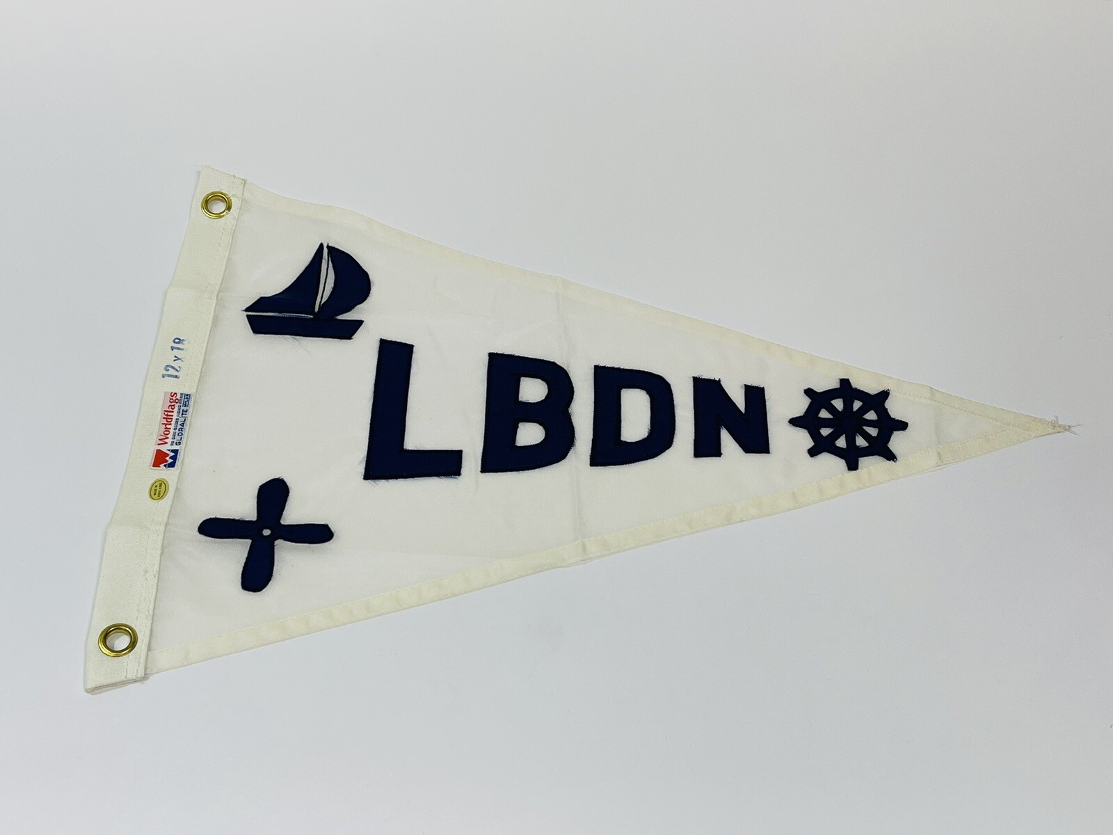 Rare Vintage Little Bay De Noc U.P. Michigan Ships Boat Flag Burgee
