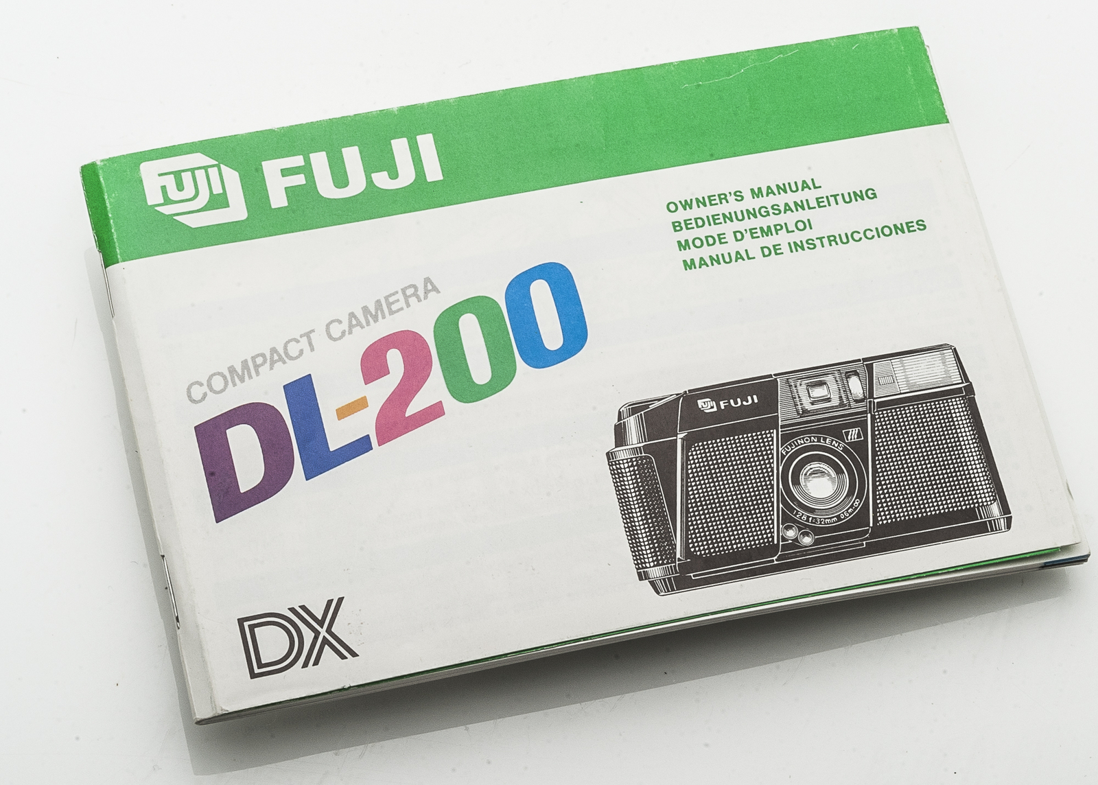 Manual Fuji Compact Camera DL-200 dl200 DL200 DL 200 Instructions