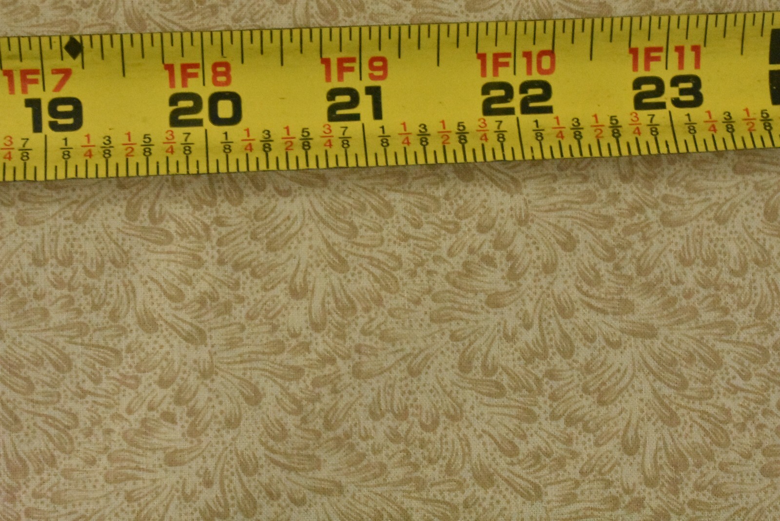 15" Long, Vintage, Tan Calico on Tan Quilt Cotton, P9445