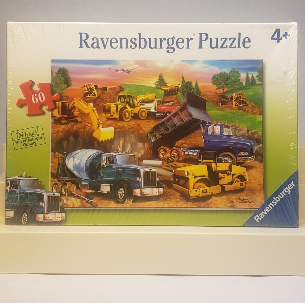 UNOPENED! Construction Crowd Big Work Trucks 60 Piece Ravensburger Puzzle