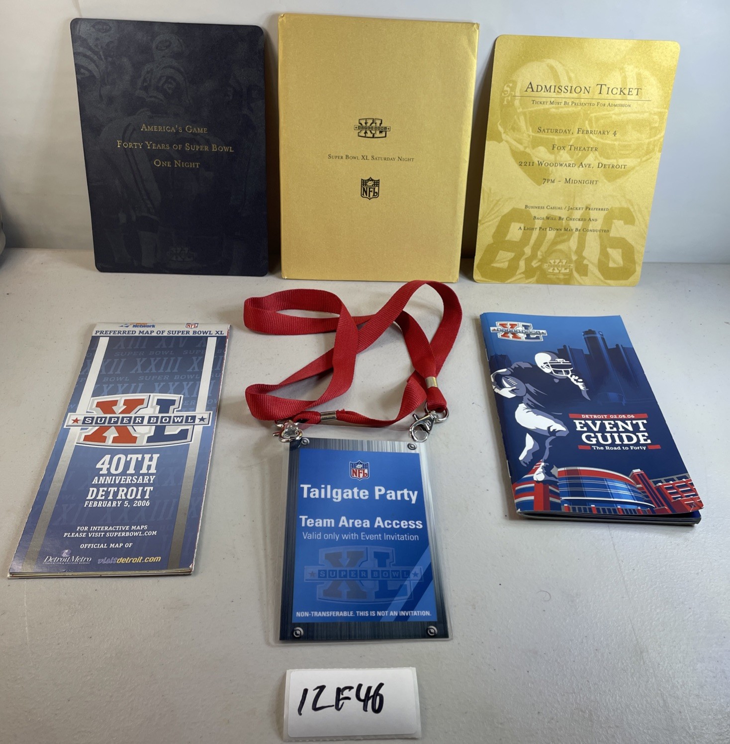RARE Super Bowl XL 40 Lot Map Tailgate Party Concert Ticket Event Guide 12F46