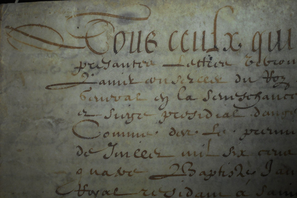 1626 antique parchment document manuscript 17th calligraphy signed 28 pages