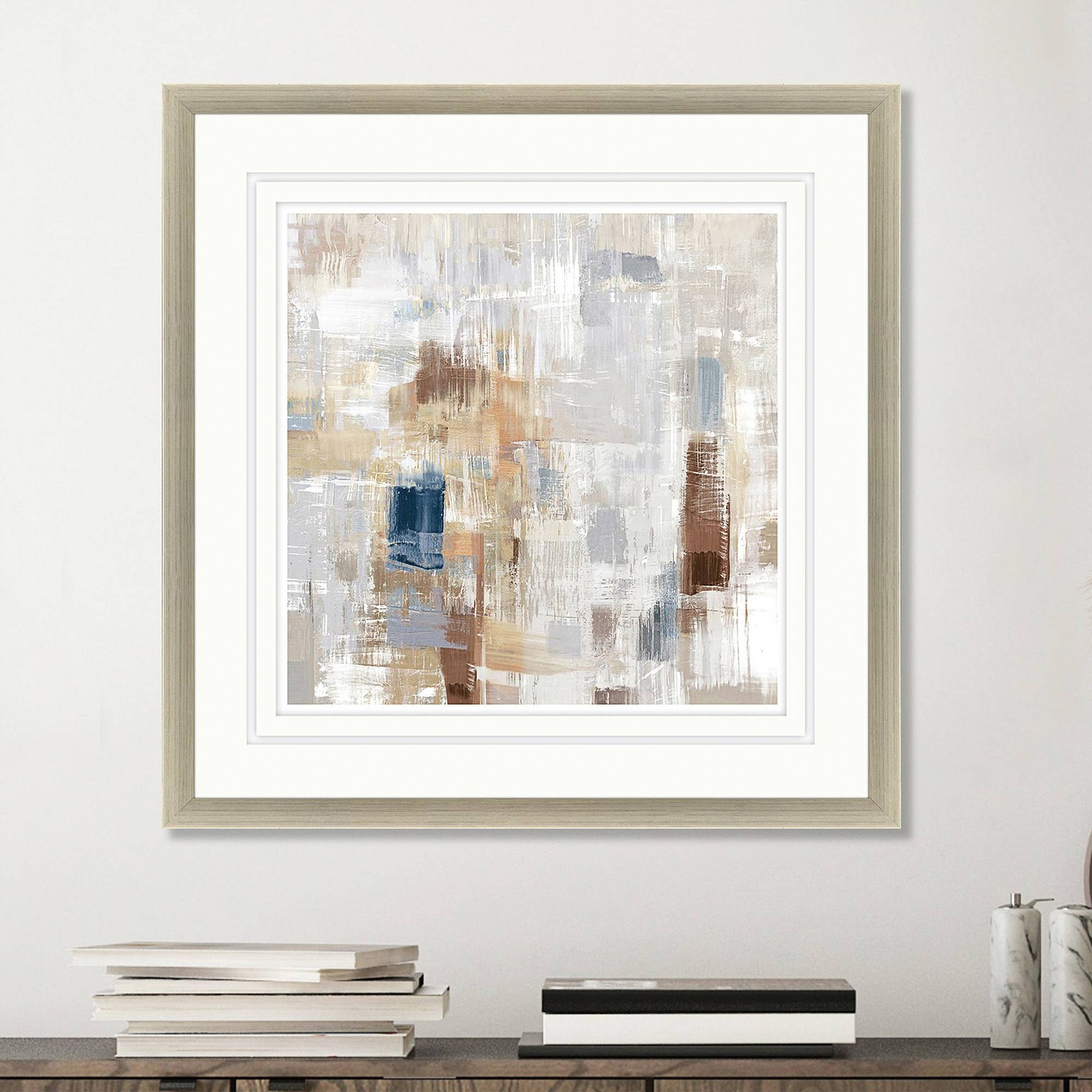 Storm Rush 41" Square Giclee Framed Wall Art