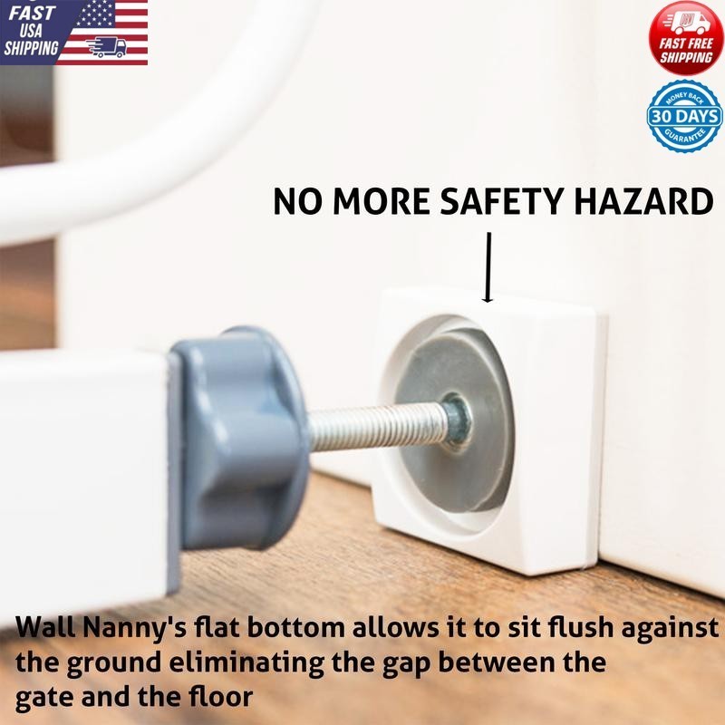 Pressure Mounted Baby Gate Wall Protector Small Space Rubber Bumper 4 Pack New