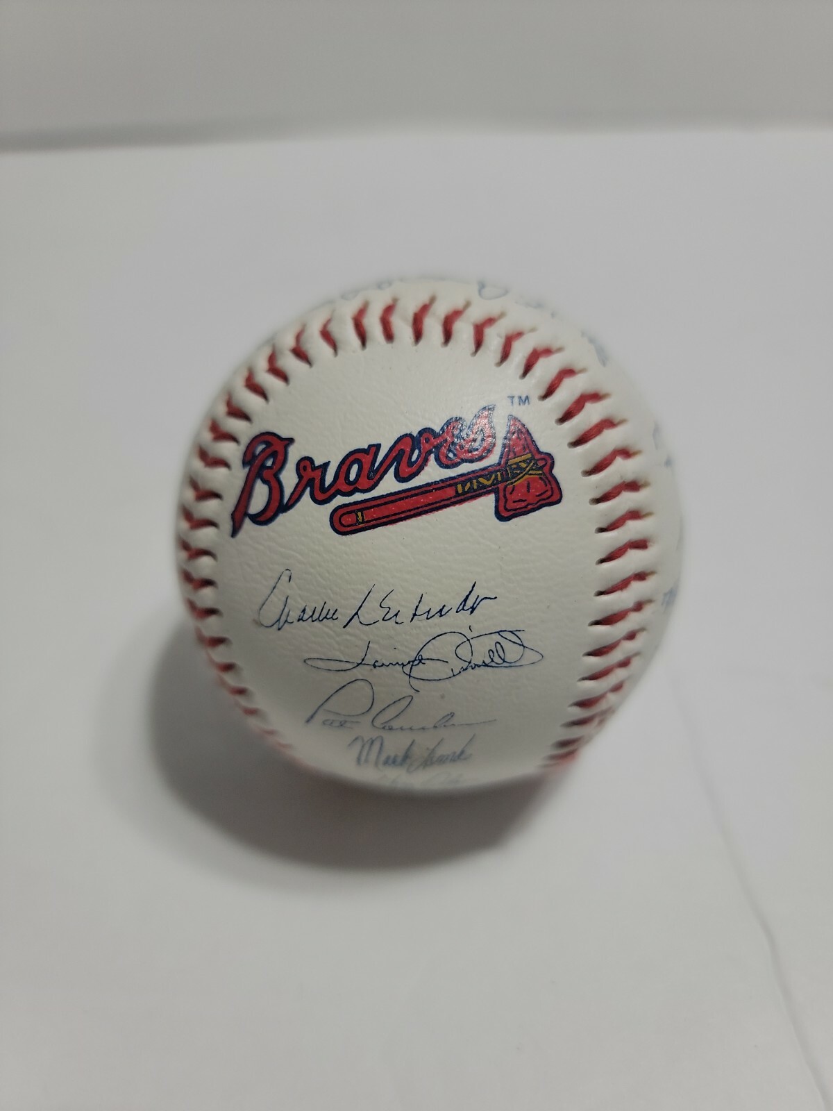 1992 Atlanta Braves Team Facsimile Autographed Baseball BP